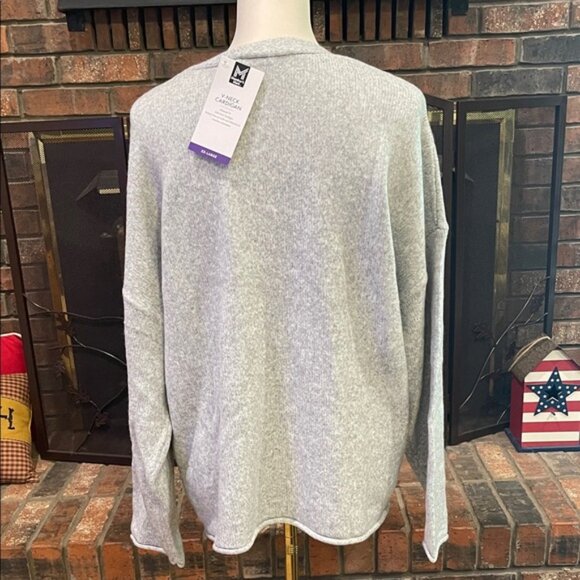 Cozy Heather Gray Women's Cardigan - Picture 3 of 4